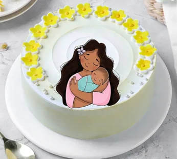 Butterscotch Cream Cake for Mom