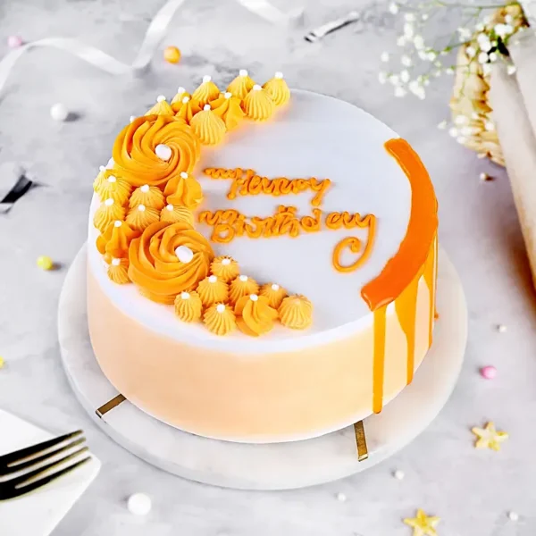 Butterscotch Crunch Eggless Cake