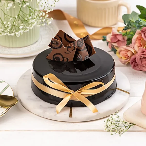 Decorated Chocolate Truffle Cake - Image 2