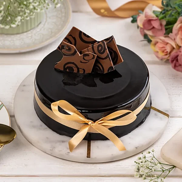 Decorated Chocolate Truffle Cake - Image 5