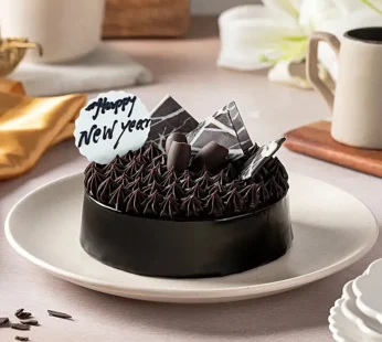 Delicious New Year Chocolate Cake