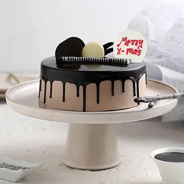 Eggless Christmas Chocolate Cake - Image 2