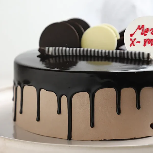 Eggless Christmas Chocolate Cake - Image 3