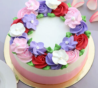 Floral Blossom Chocolate Cake