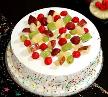 Fresh Fruit Vanilla Cake