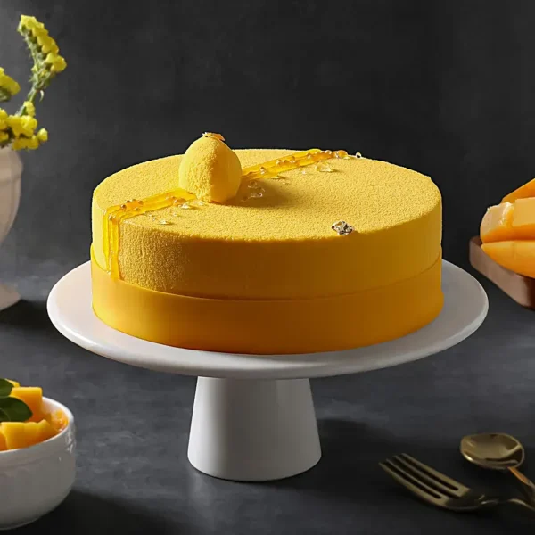 Fresh Tempting Mango Cream Cake - Image 2