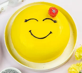 Happy Emoji Pineapple Cake