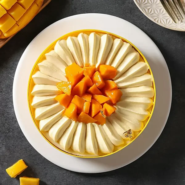 Luxe Pulpy Mango Cheese Cake Eggless - Image 3