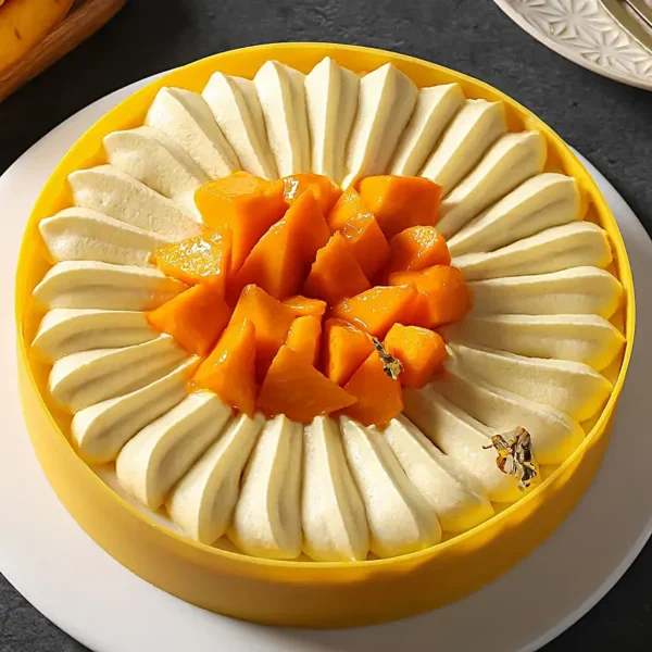 Luxe Pulpy Mango Cheese Cake Eggless - Image 4