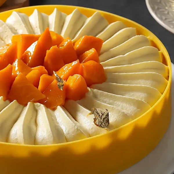 Luxe Pulpy Mango Cheese Cake Eggless - Image 5