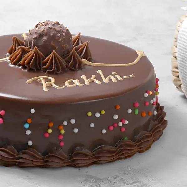 Truffle Love Rakhi Cake - Image 2