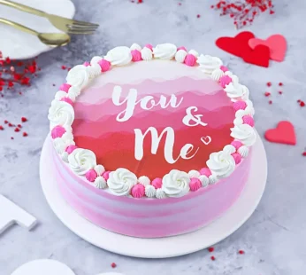 Butterscotch Pink Love Cake